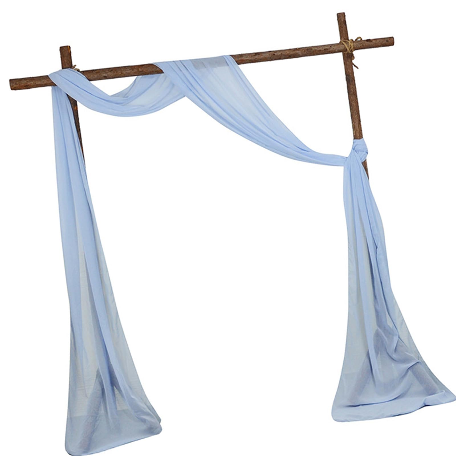 Elnwnnkc Arches Drape Party Canopy Sheer Fabric Curtain Decoration for Wedding Arches and Window Backdrop Sheer Voile Window Drape for Event