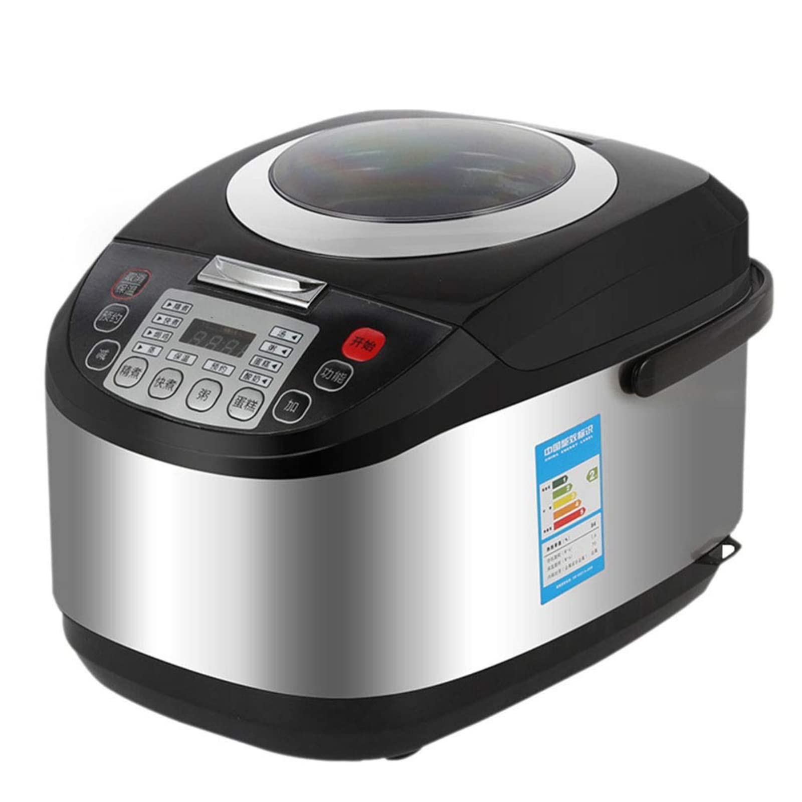 Générique Cuiseur à Riz avec Induction et cuve en céramique, 7 Fonctions de Cuisson, 4 Fonctions multicuisine, Affichage LED, capacité de 5 L