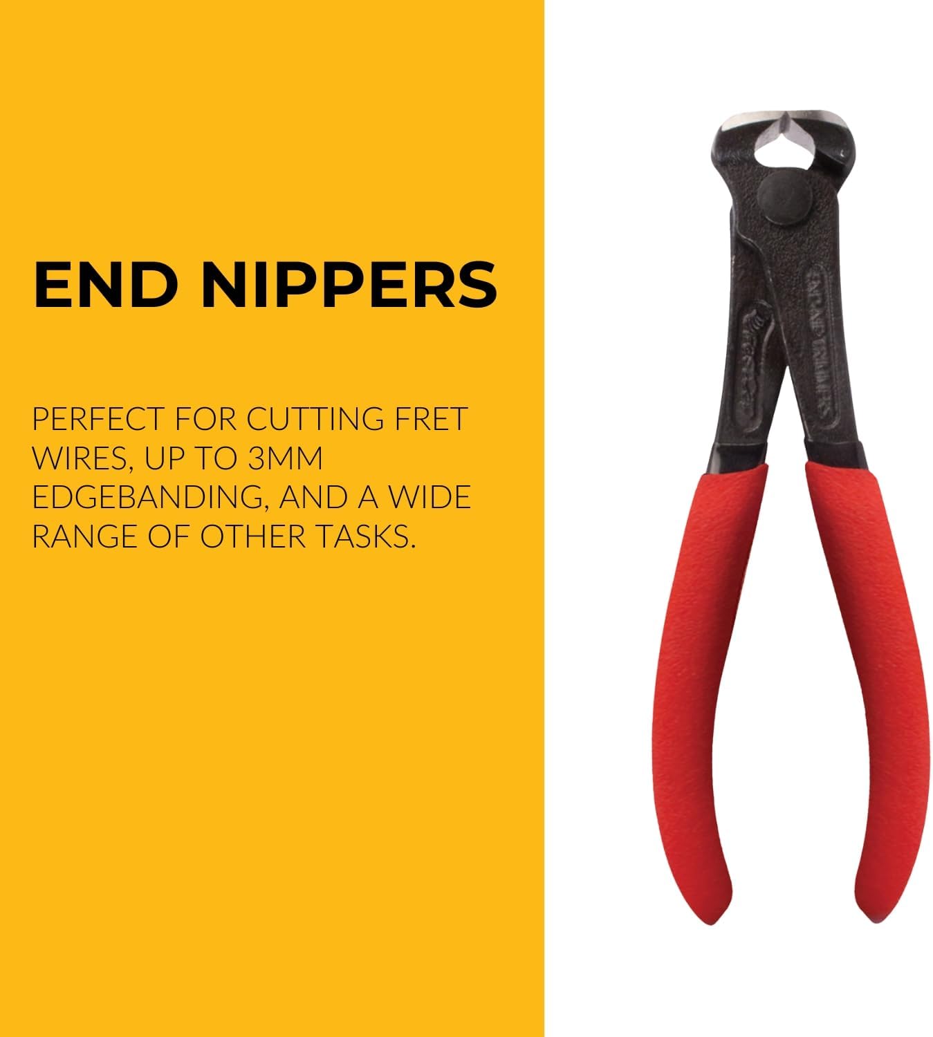 FastCap Pliers End Cutting Nippers - Perfect for Carpentry and Woodworking - 1" Wide Head - 80563