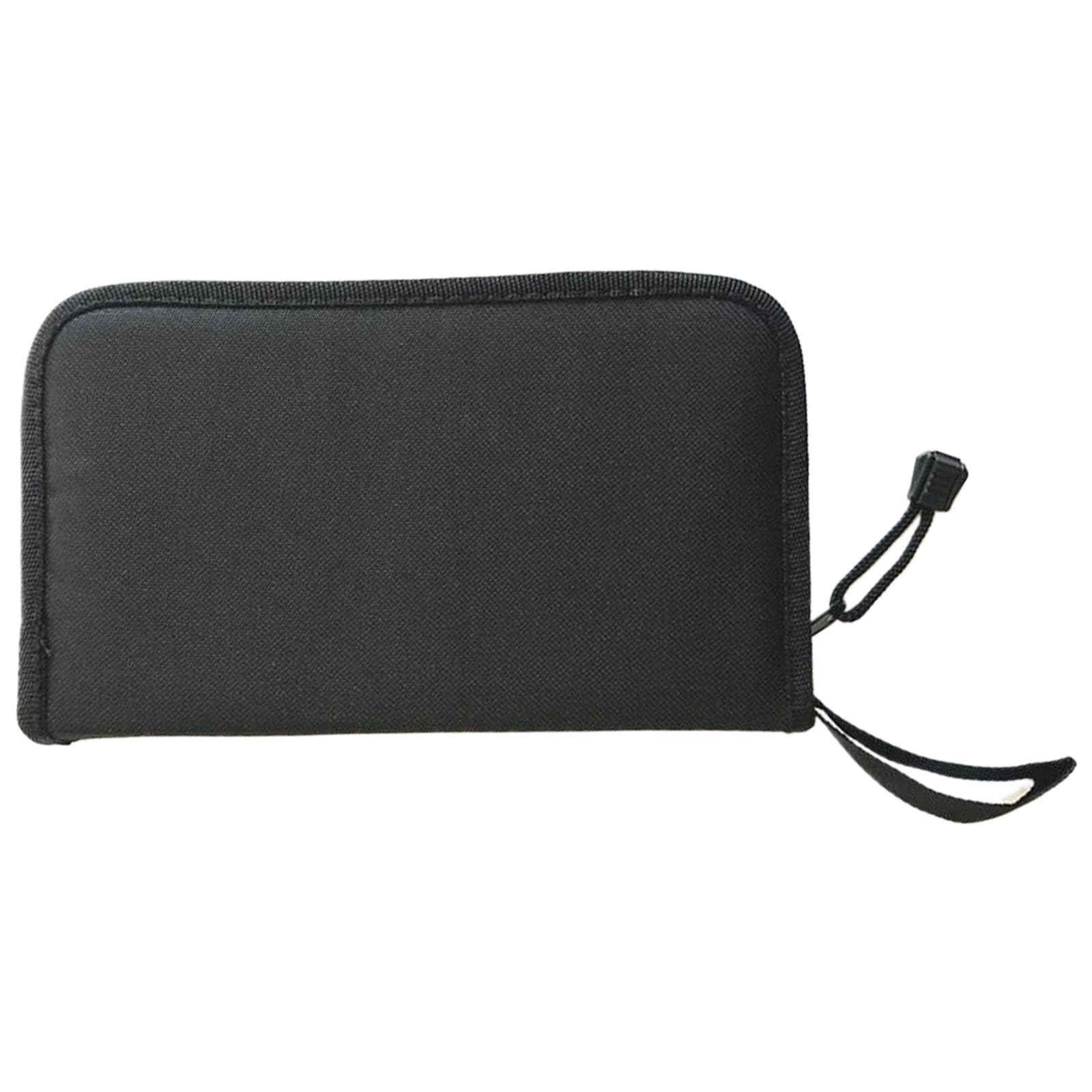Thincan Black Pottery Tool Storage Bag For Clay Sculpture Tool And Accessories With Zippered Carving Needle Organizers Case