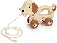 Vista 12 de Juguetes de Madera para Bebés Coche, Juguetes de Madera para Bebés, Juguetes de Arrastre para Niños Pequeños, Juguetes de Desarrollo para Niña