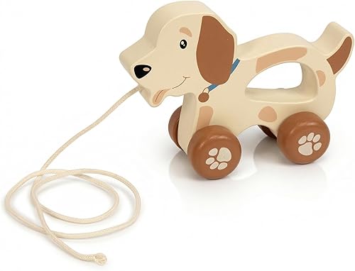 Miniatura 12 de Juguetes de Madera para Bebés Coche, Juguetes de Madera para Bebés, Juguetes de Arrastre para Niños Pequeños, Juguetes de Desarrollo para Niña