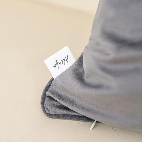 Miniatura 5 de Alerfa Funda de cojín rectangular de terciopelo con diseño de rayas geométricas bordadas, funda de cojín lumbar moderna de lujo, almohada decorativa