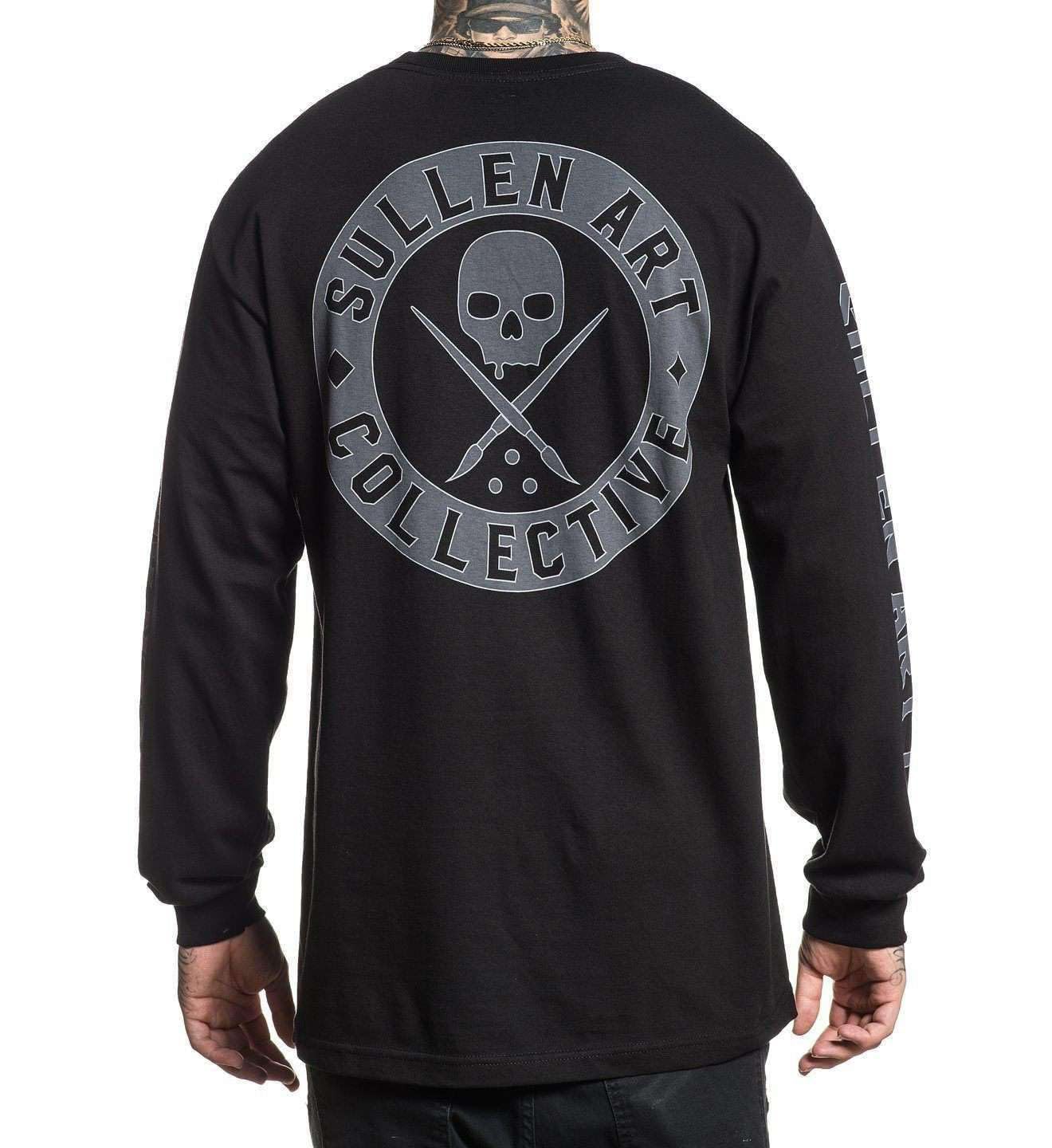 Sullen Men's Badge of Honor Long Sleeve T Shirt Black