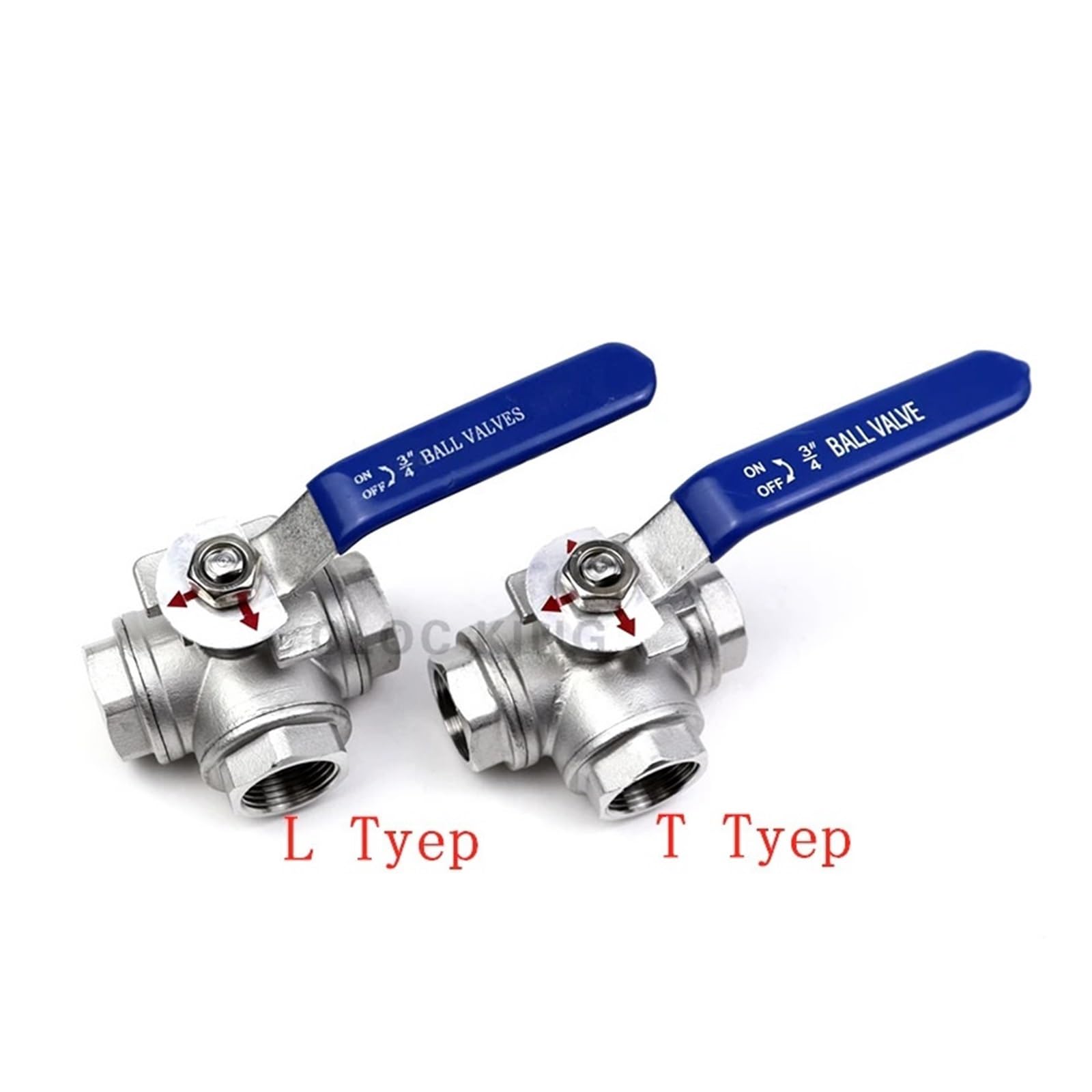 BSP SS304 Trójdrożny zawór kulowy ze stali nierdzewnej L typ T Typ 1/10.2 cm 3/20.3 cm 1/5.1 cm 3/10.2 cm 2.5 cm 1-1/5.1 cm 5.1 cm DN8 DN15 DN25 gwint żeński (3/10.2 cm, typ T)