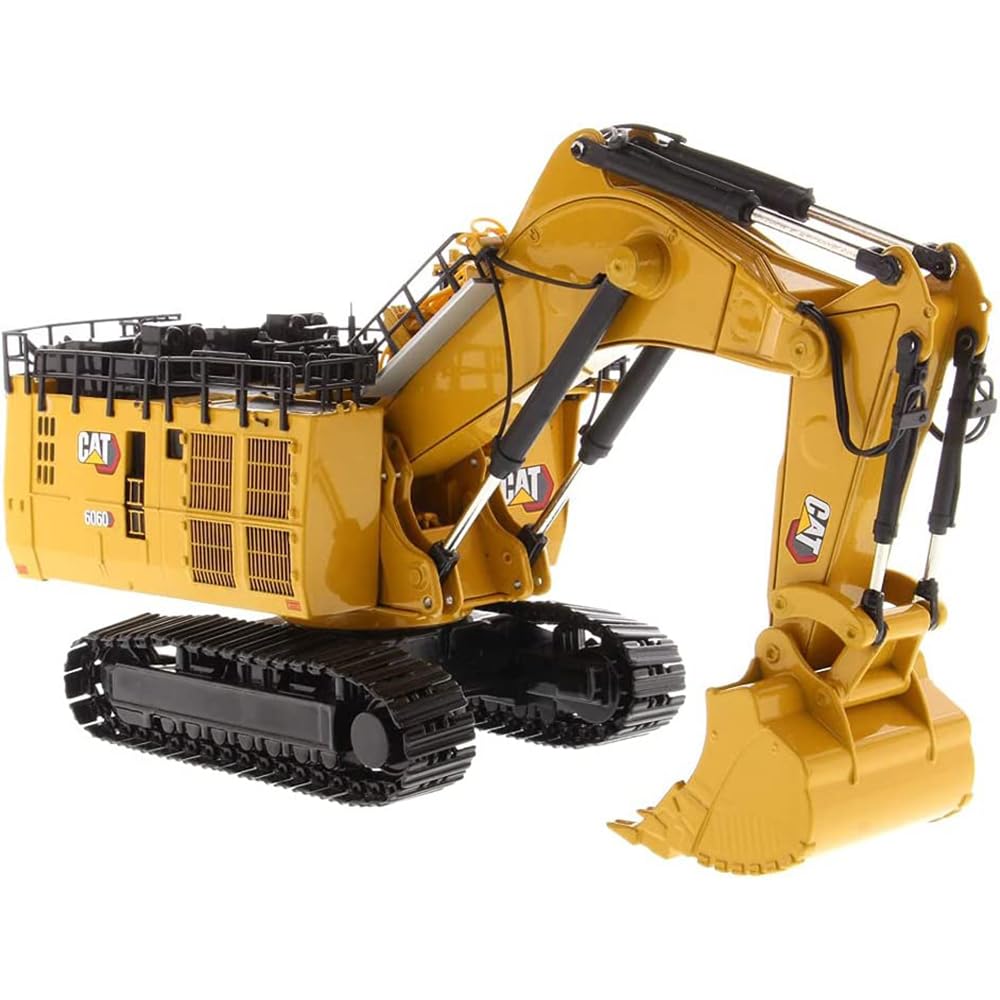Diecast Masters 1:87 HO Scale Model Cat 6060 Hydraulic Mining Shovel, 85651 | Mit Tieflöffel, detailgetreues CAT Baufahrzeug, ca. 25 x 11 x 14 cm, ab 14 Jahren, für Sammler, 85651