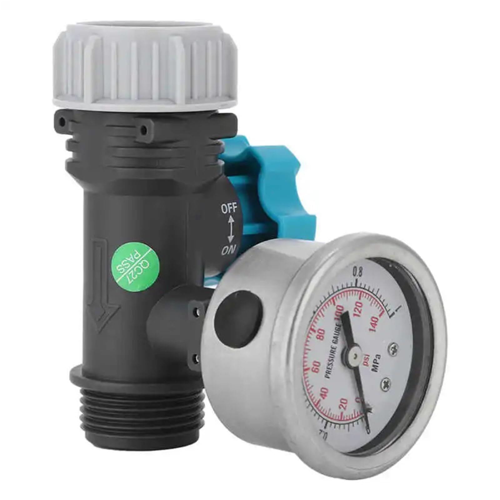 Trgyjgkf One Color G3/4In Adjustable Water Pressure Regulator Valve Reducer With Gauge Greenhouse Garden Reducing