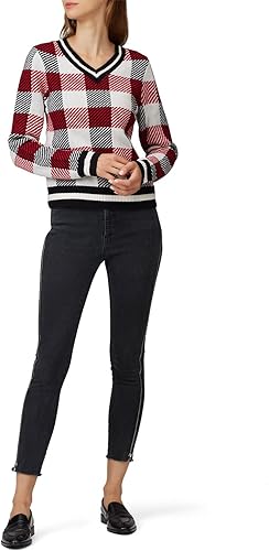 rag & bone Rent the Runway Pre-Loved Gabby V-neck Sweater, Multicolored, Small