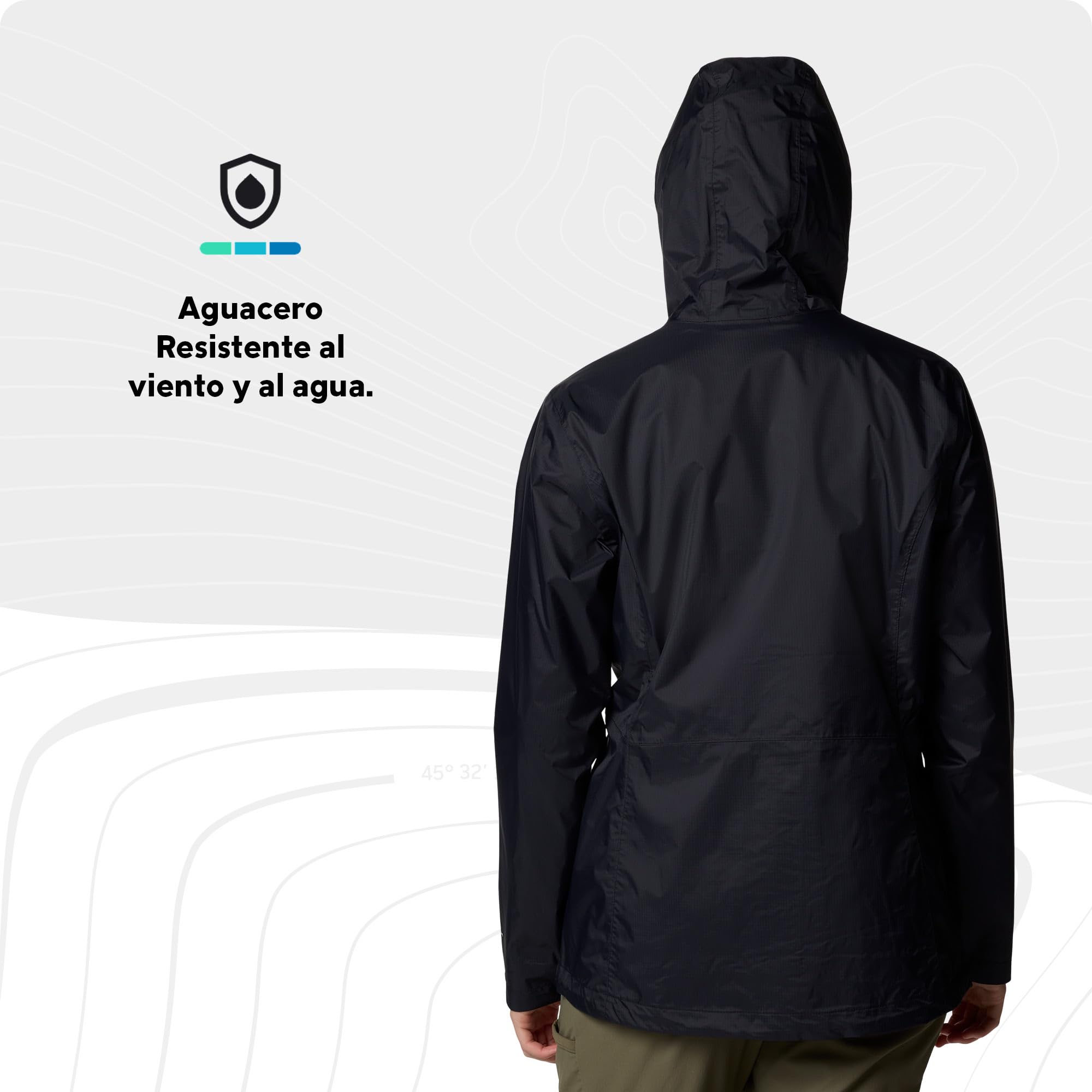 Columbia Pouring Adventure III Jacket, Chubasquero Impermeable para Mujer