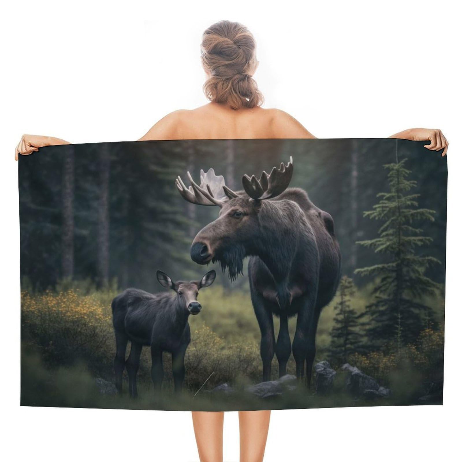 Serviette de plage anti-sable idéale pour le camping et la douche