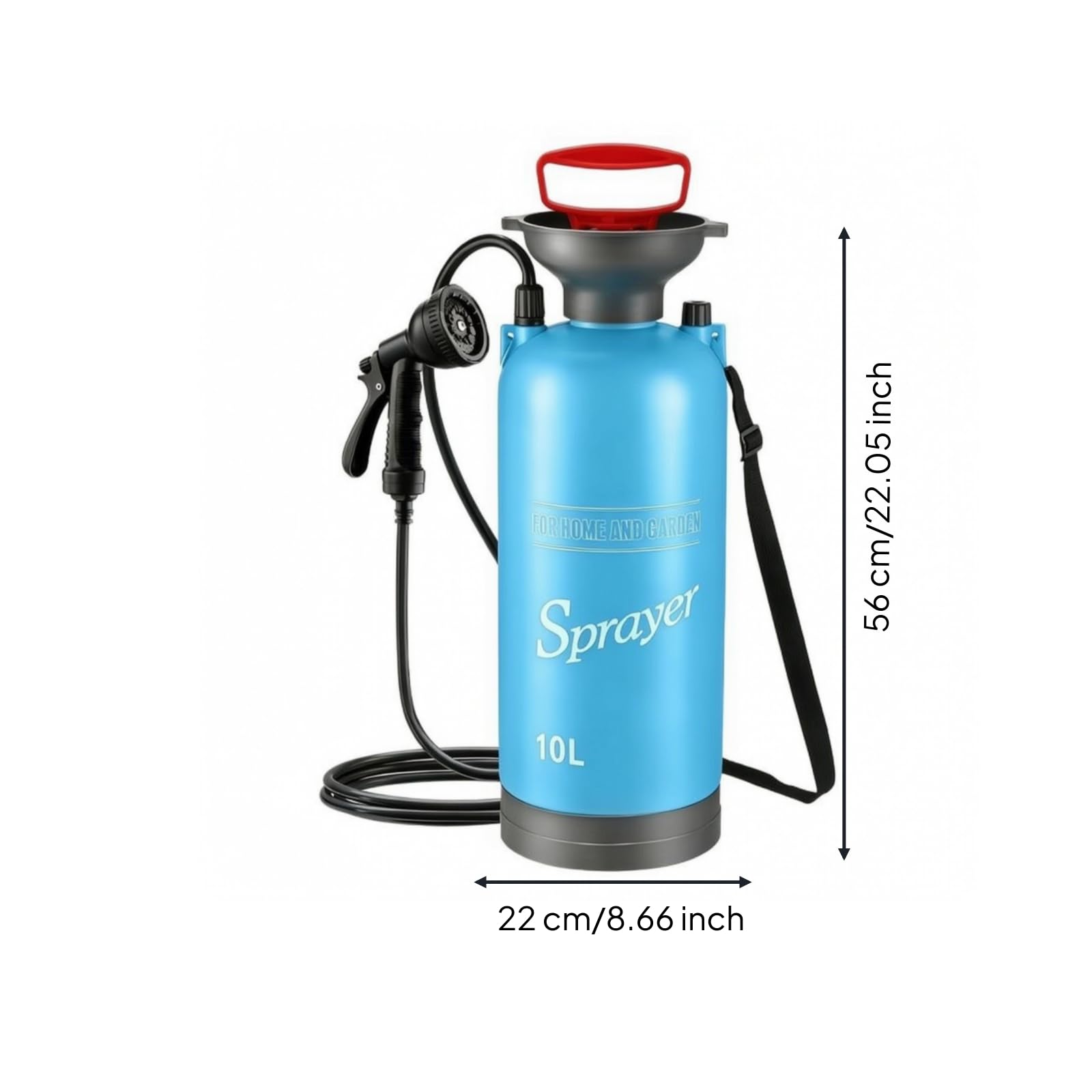 Ronyme Fumigadora Manual con Tubo Flexible, 10 litros, Color to 4