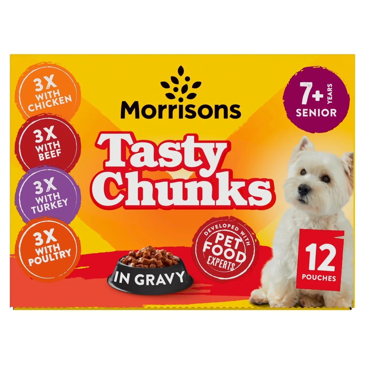 Morrisons Senior Dog Food In Gravy 12 x 100 g