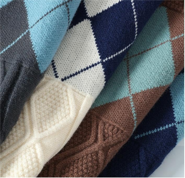 Chunky Knit Wweater Mens Oversized Sweater Unisex Long Sleeve Cable Knit Pullover Sweaters4