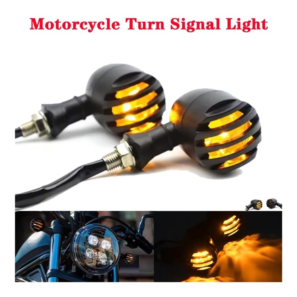 Luce Stop Fanale Posteriore Segnale di svolta in metallo per moto DRL Retro Bullet Griglia nera Luce freno Per Bobber Per Chopper Per Sportster
