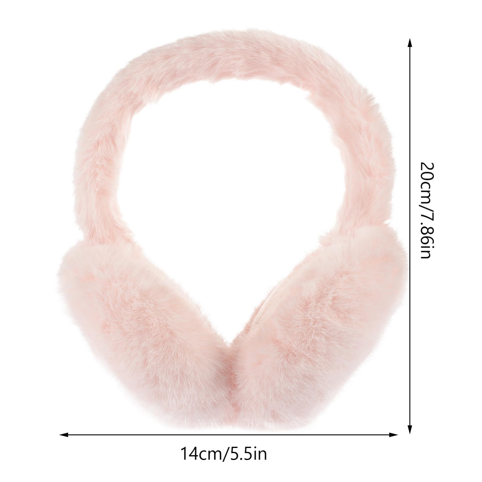 Healeved Furry Ear Warmer for Women Cute Fashionable Earmuffs Outdoor Ear Protector for Winter Activities present for