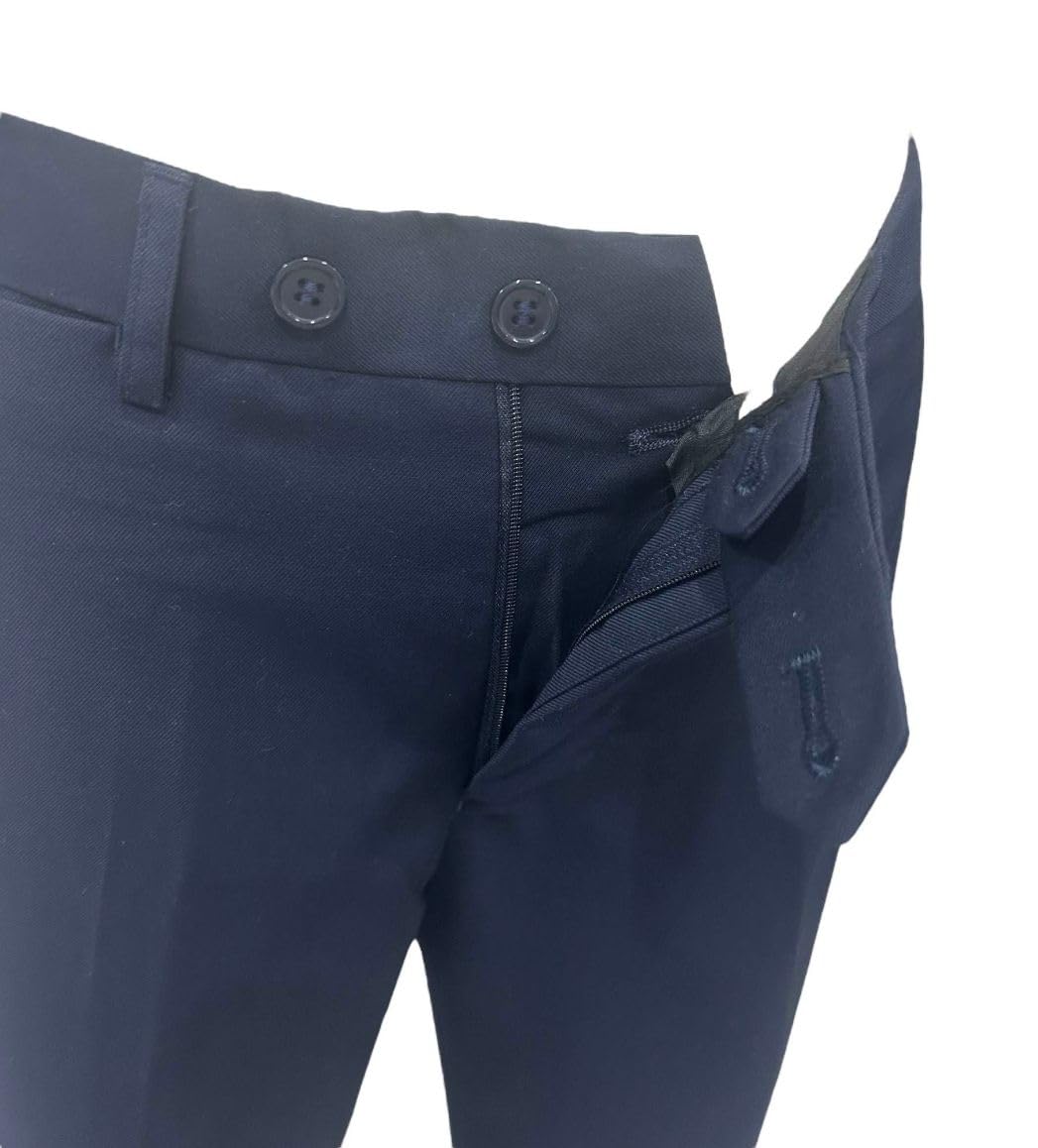 Generico Abito Uomo Sartoriale Slim Fit, Fresco Lana Tasmania 150s Extrafine, Giacca 2 Bottoni, Pantalone Stile Slim, Made in Italy, Blu Scuro, Grigio Scuro, Bluette, Blu Gessato, Primavera Estate