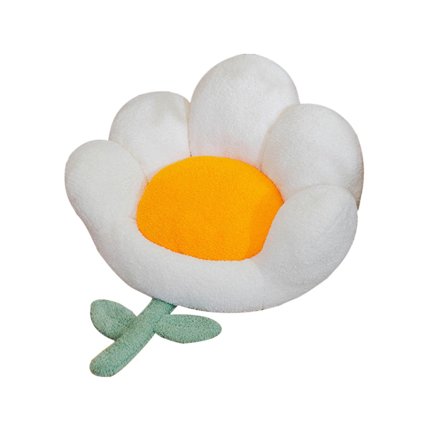 Coussin de siège fleur détachable et design élégant en coton doux