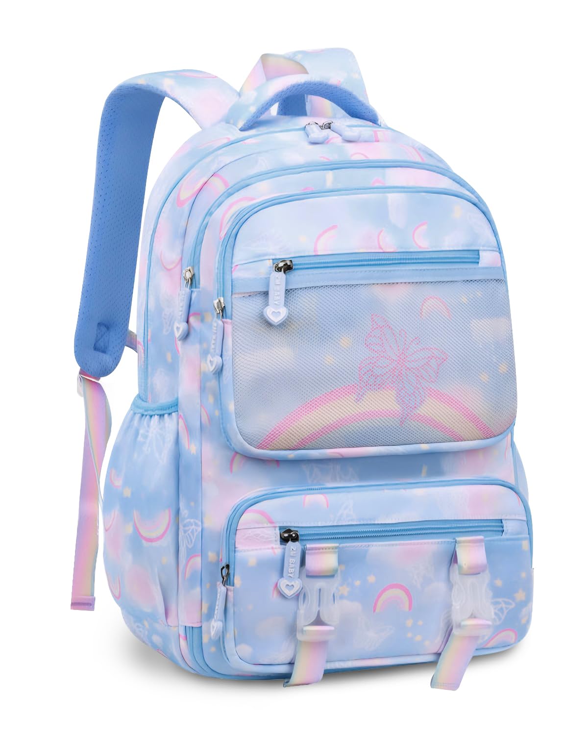 IvyH Mochila Escolar Niña Mochila Colegio Niños 6 8 10 años Mochila Primario Impermeable Ligera y de Gran Capacidad Mochila de Viaje Casual para la Escuela, los Viajes o el Uso Diario，Azul