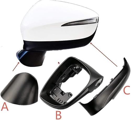 Miniatura 2 de Espejo lateral de coche cubierta inferior espejo retrovisor marco de carcasa para Mazda CX-5 2015 2016 para Mazda CX-3 CX-4 2016 2017 2018 2019