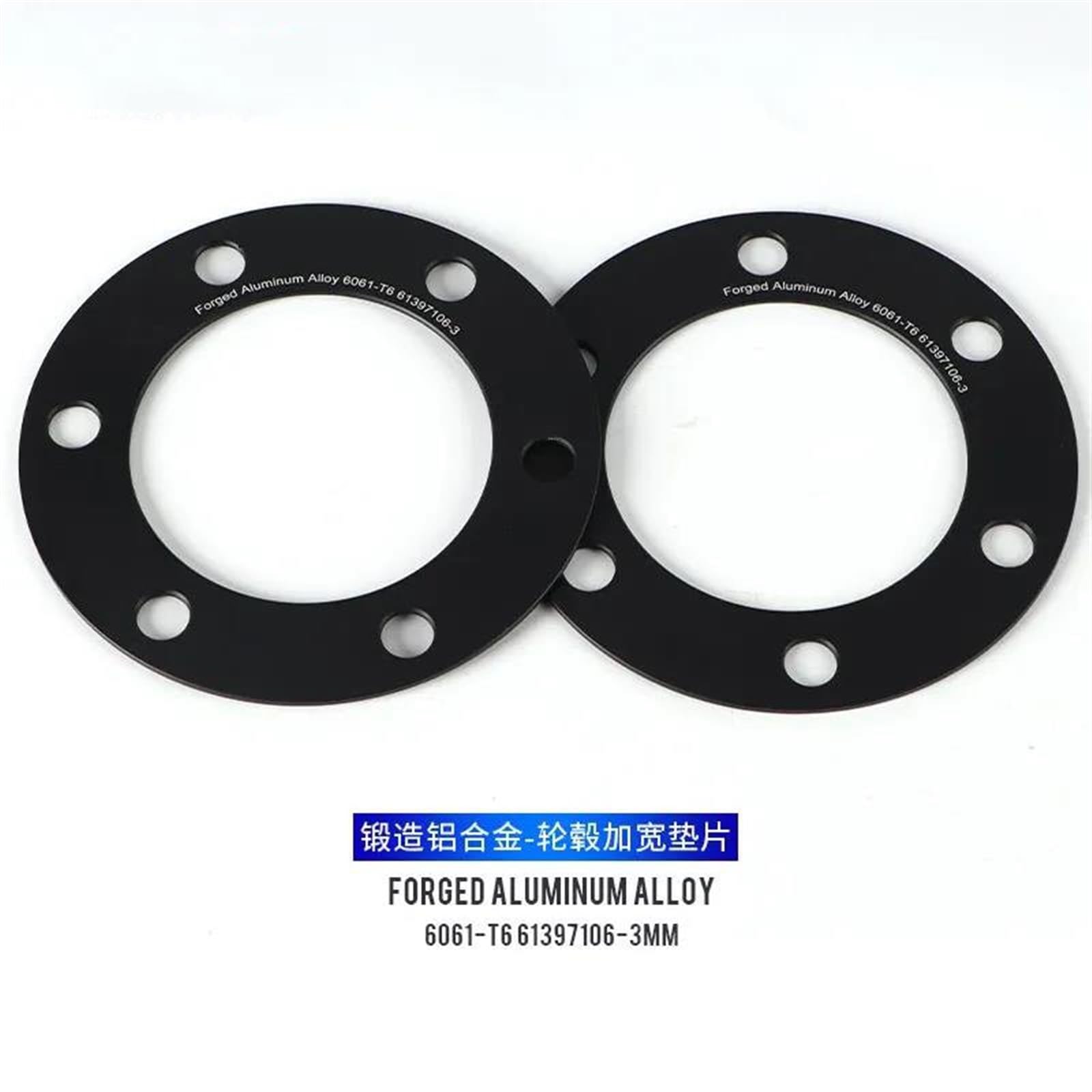 Entretoise Roue 3/5/6mm PCD 6x139.7 CB 95.1 Ou 100 Ou 106 Ou 110mm Adaptateur D'entretoises Roue 6 Cosses pour Toyota pour Tundra pour Hilux Wheel Spacer(3mm CB 100mm)