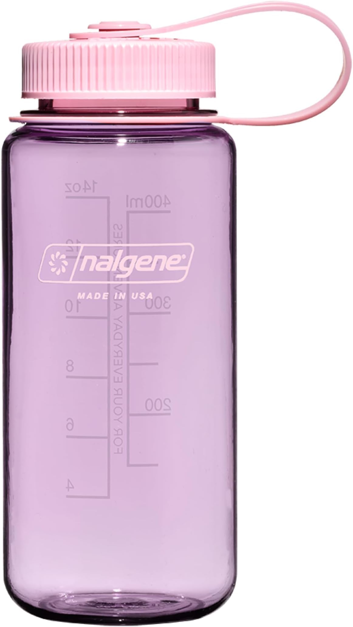 Nalgene Sustain Tritan BPA-Free Water Bottle Made with Material Derived from 50% Plastic Waste (using ISCC certified mass balance), 16 OZ, Wide Mouth, Cherry Blossom (Pack of 6)