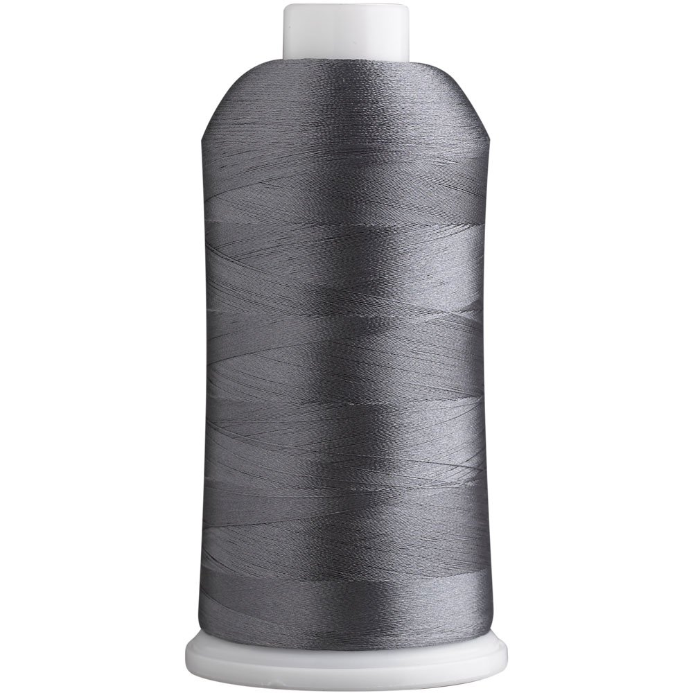 Superpunch SuperB Embroidery Thread 40wt, 5000 m Cone, Charcoal Gray 115