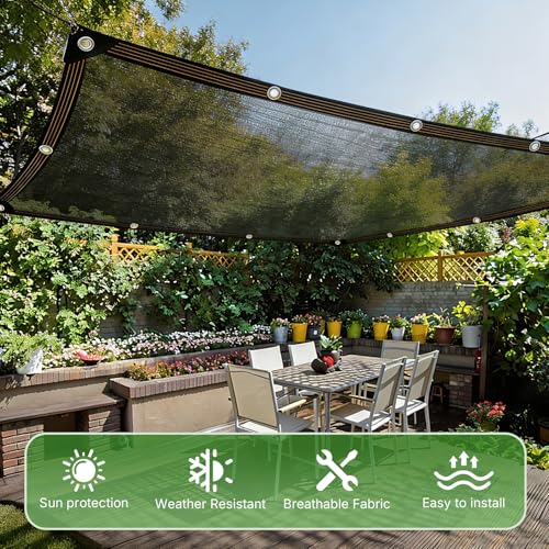Tela de sombra para patio y plantas Storystore red de sombreo 3x4 metros 6