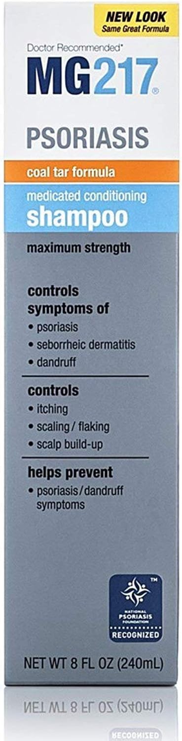 MG217 Medicated Conditioning Coal Tar Formula Shampoo 8 oz (Pack of 8)