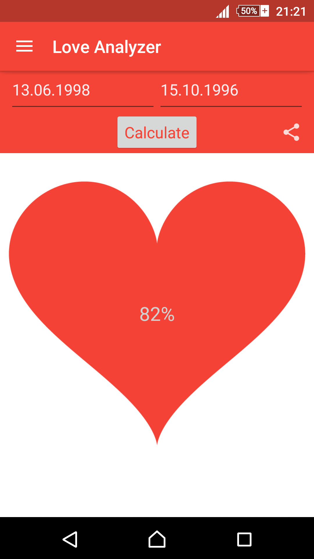 Testing Love Love Analyzer - The Love Test - App on Amazon Appstore