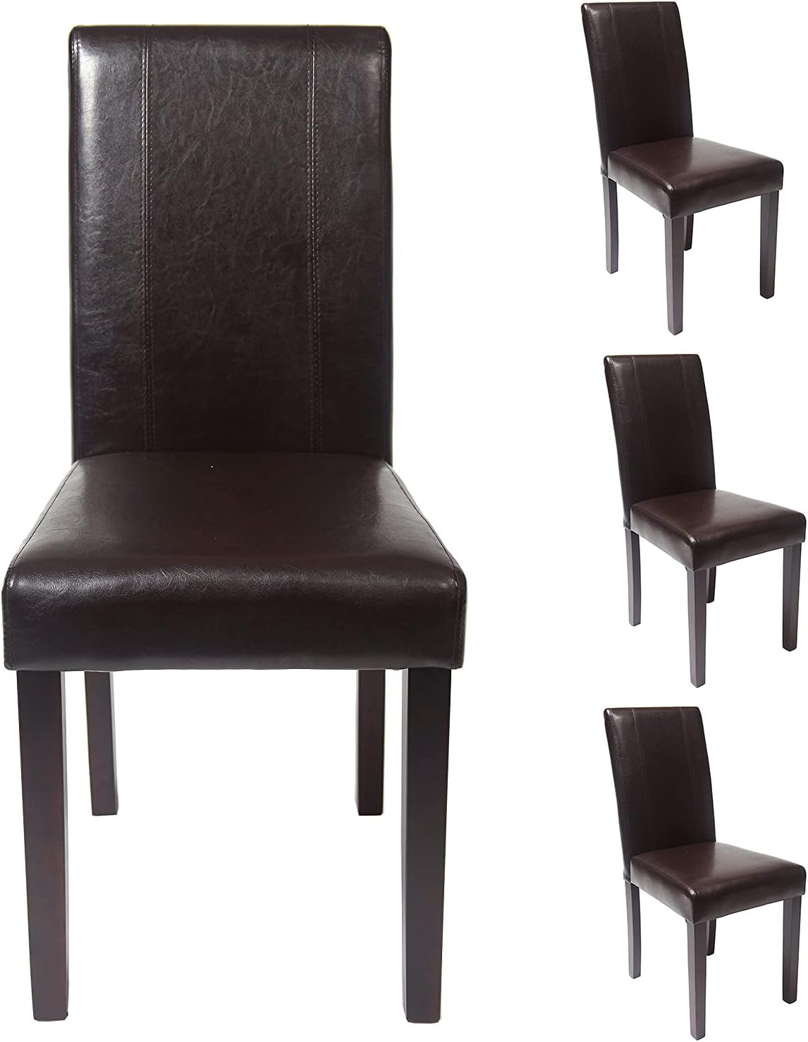 MCC Set of 4 Faux Leather Dining Chairs For Home & Commercial