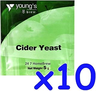 10x Youngs Cider Yeast 5g Youngs - Treats 23L / 5 Gallon
