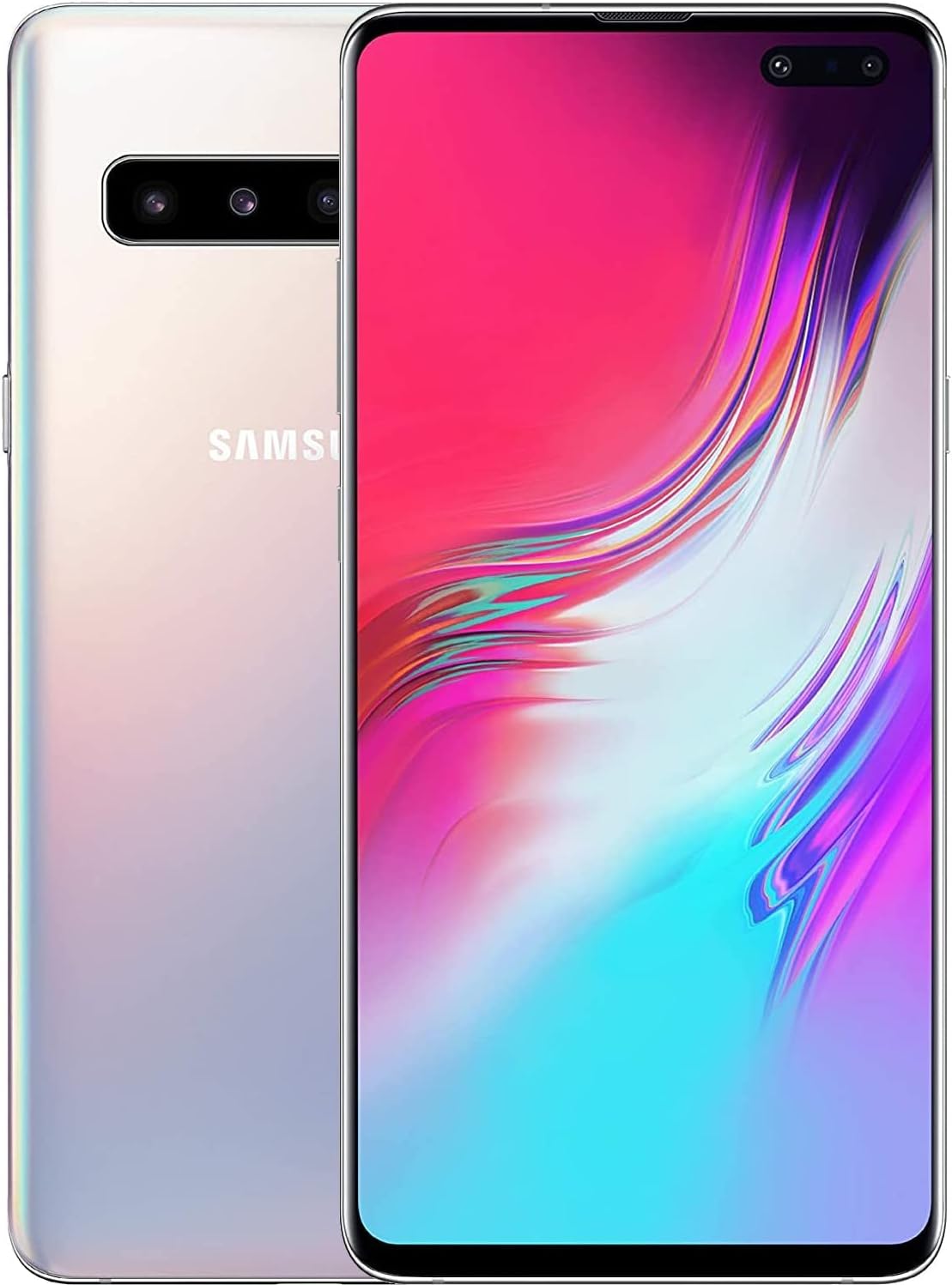 Samsung Galaxy S10 (5G) 256GB / 8GB RAM SM-G977B Single-SIM (GSM Only, No CDMA) Factory Unlocked Android Smartphone - International Version (Crown Silver)