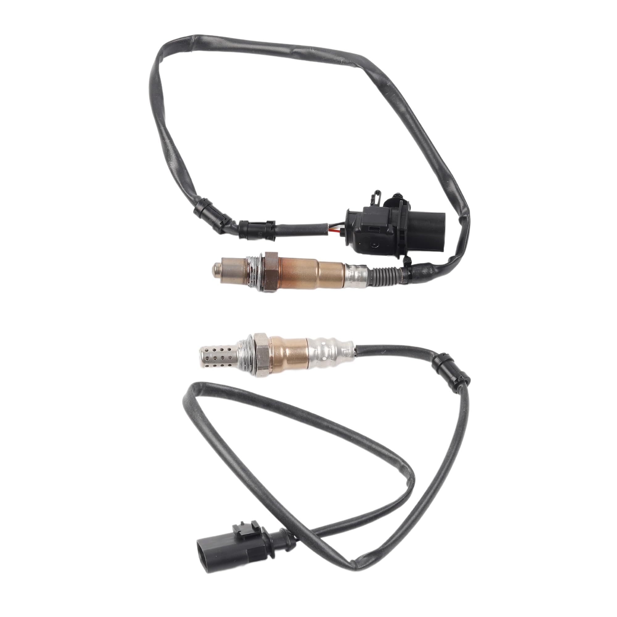 DasbecanO2 Oxygen Sensor Compatible with Audi Q5 2.0L 2011-2017, Audi A4 2.0L 2009-2016, A6 2012-2015 Upstream & Downstream Oxygen Sensor 2PCS Set Replaces# 250-24672 250-25040