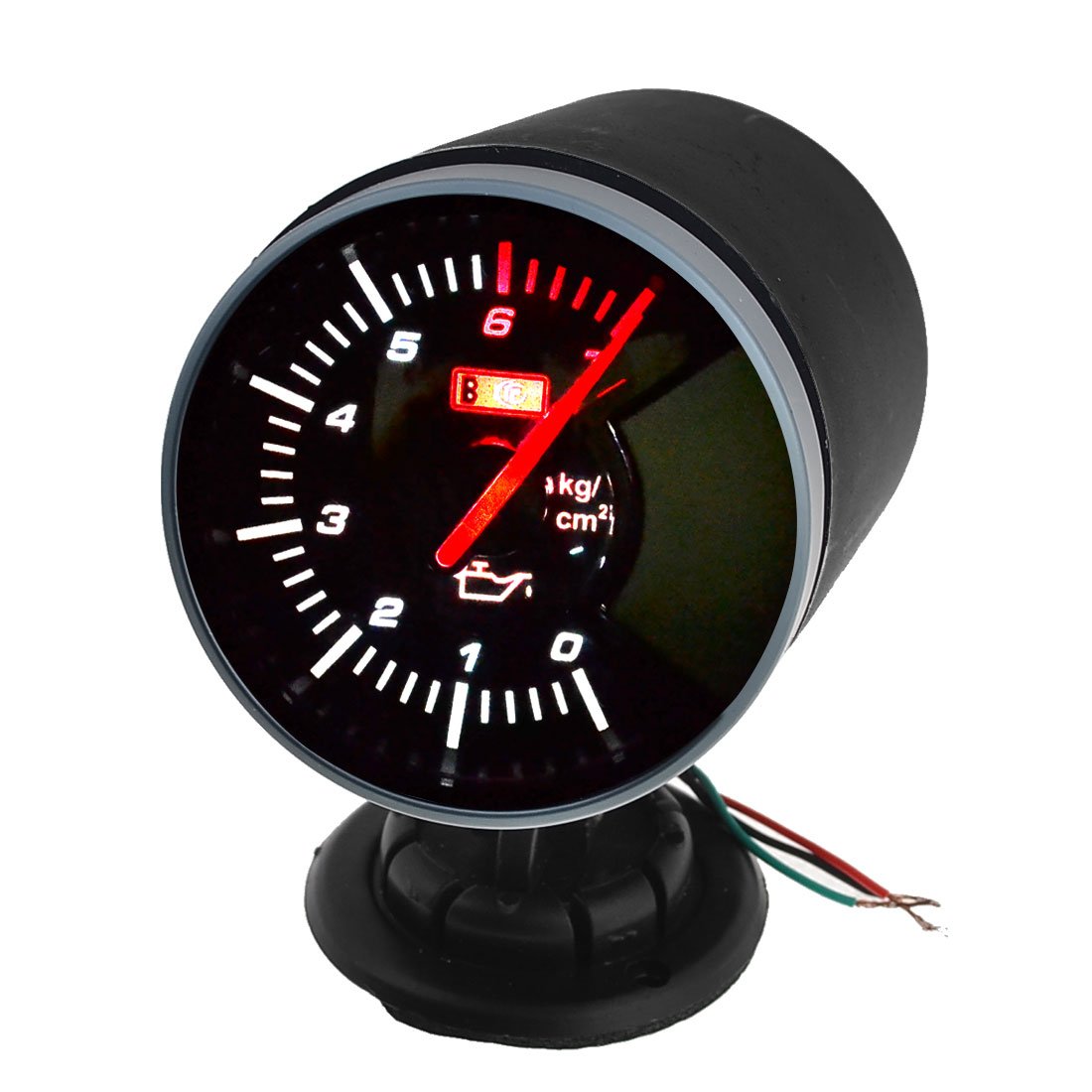 Ruilogod Coche 60mm Montaje Mecnico Mecnico Tintado Aceite Medidor de medidor de medidor
