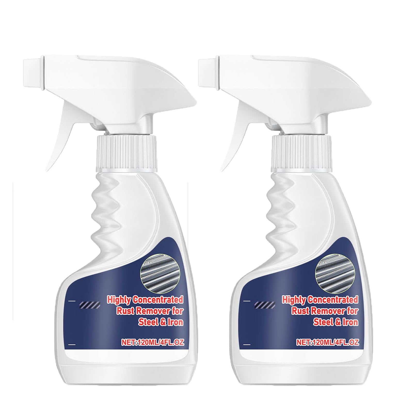 2 Stück Schwerlast Metall Rostentferner Hochwirksamer Leistungsstarker Metall Rostentferner Hochkonzentrierter Rostentferner Anti-Rost-Konverter Spray für Auto Haushalt
