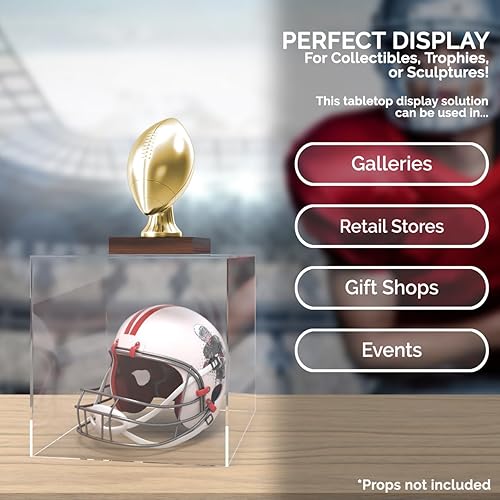 Vista 25 de Marketing Holders Soportes de exhibición de acrílico de 2 pulgadas a 8 pulgadas de alto, 7 piezas de plástico transparente para encimera, pedestal