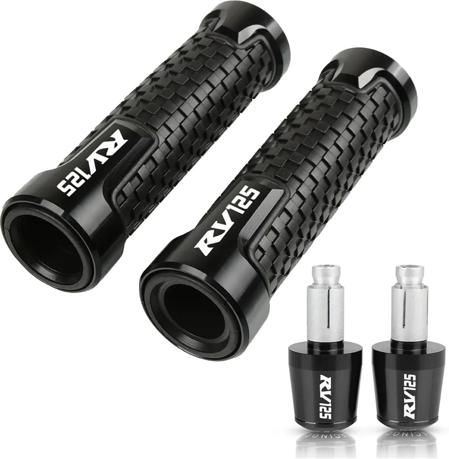 7/8"" 22MM Motorcycle Handlebar Grip Ends Cap Plug Handle Bar Grips for Suzuki RV200 RV 200 2016 2017