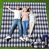 BMHNOONE Waterproof Picnic Blanket, Extra Large Picnic Blanket 79'x79' with...