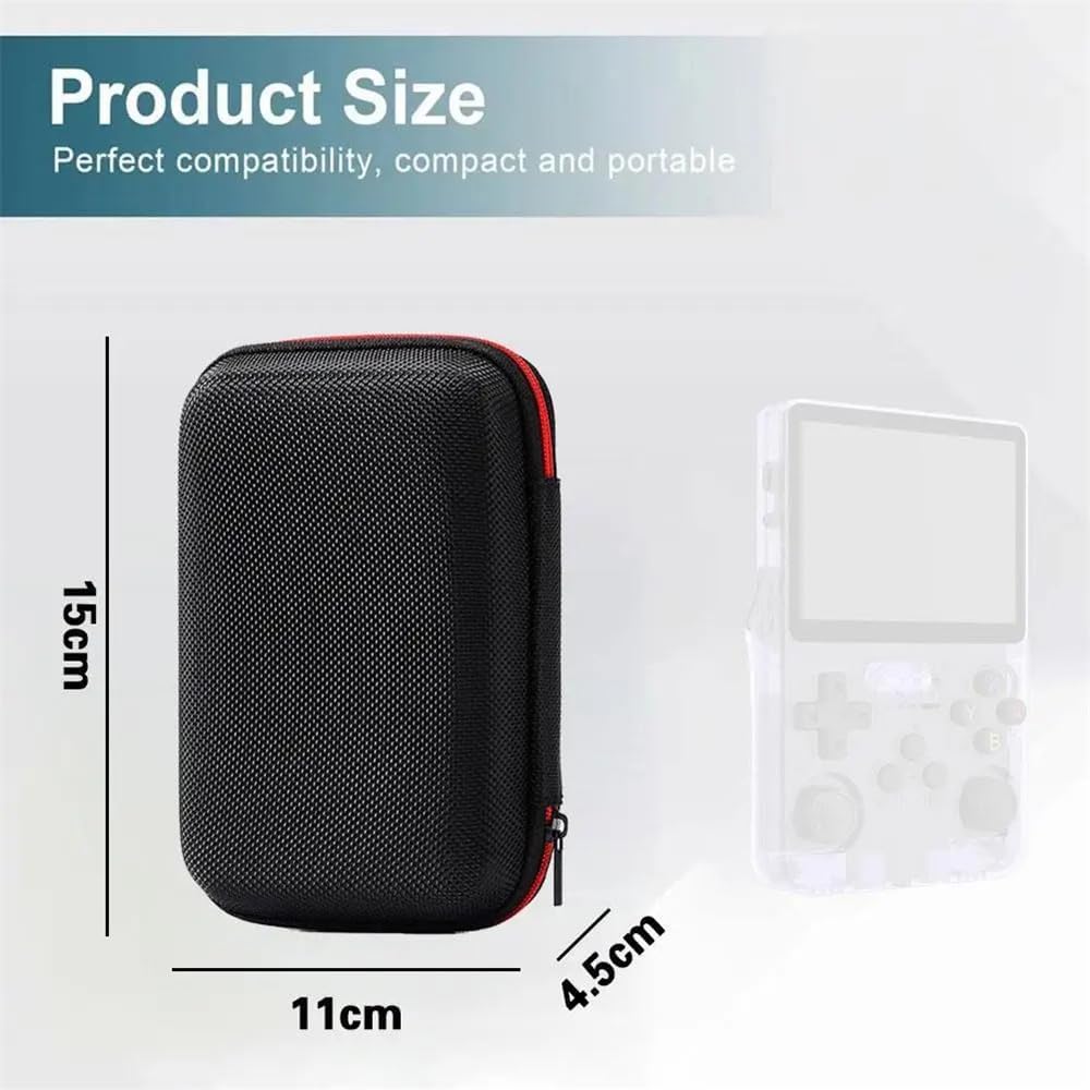 Hard Carrying Case for R36S/R35S,Travel Storage Bag for Retro Game Console & Accessories,Handheld Emulator Holder Organizer