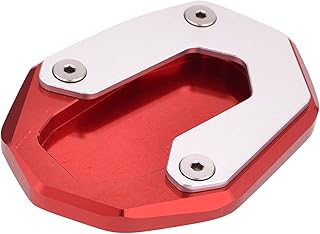 podkładka pod nóżkę Dla Du-Cati Scrambler 800 2015-2018 Motocykl Kickstand Buty Boczne Stojak Powiększy, Płyta Przedłużająca (Color : Red Kickstand)