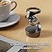 Gravity Defying Kinetic Desk Toy, Levitating Desk Toy, Spinning Desk Toy, Kinetic Spinning Desk Toys, Optical Illusions Toys, Desktop Gyroscope (Gray+Rosegold)