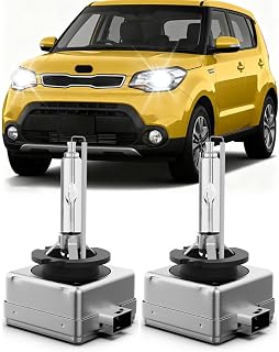 For 2014 2015 2016 2017 2018 2019 Kia Soul Sportage Xenon Lights Bulbs, 6000LM 400% Brightness, 6000K Bright White 35W Xenon Lights, Plug And Play, 2 Pack
