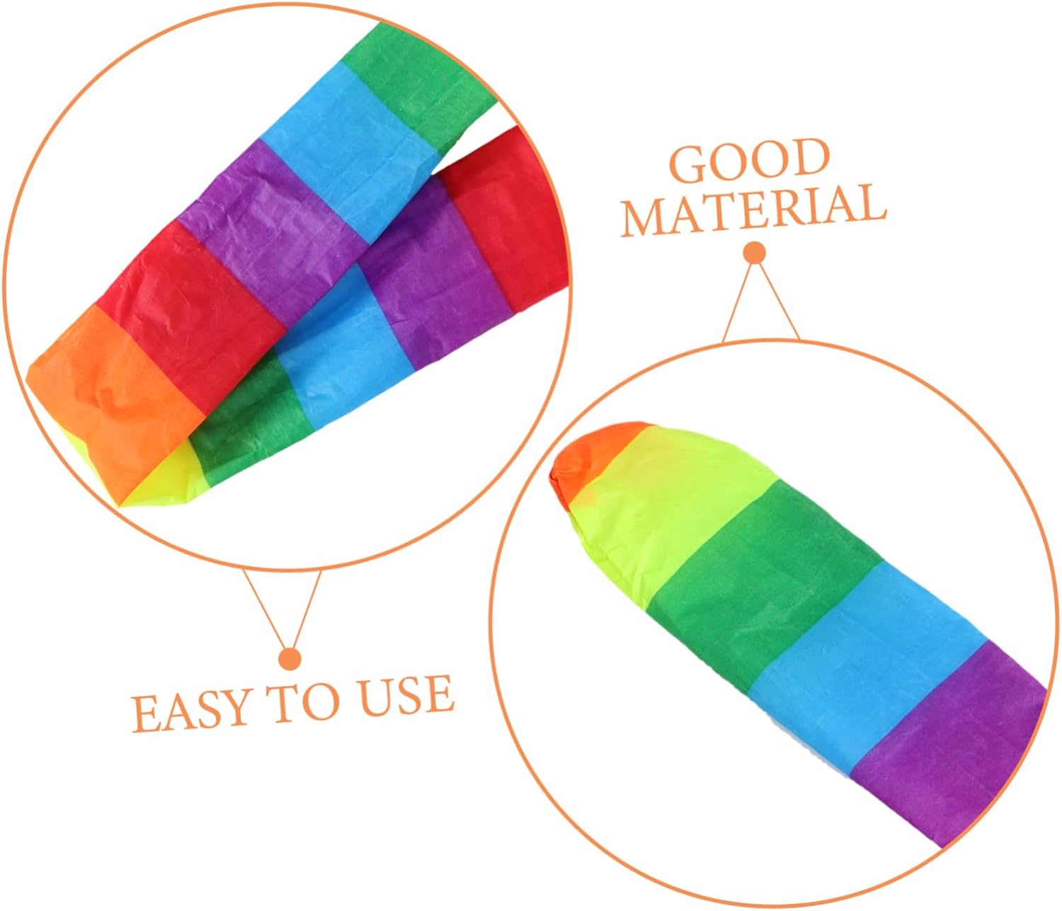 Rainbow Cloth Kite Tail Decorative Outdoor Accessory for Flying Kites image 3