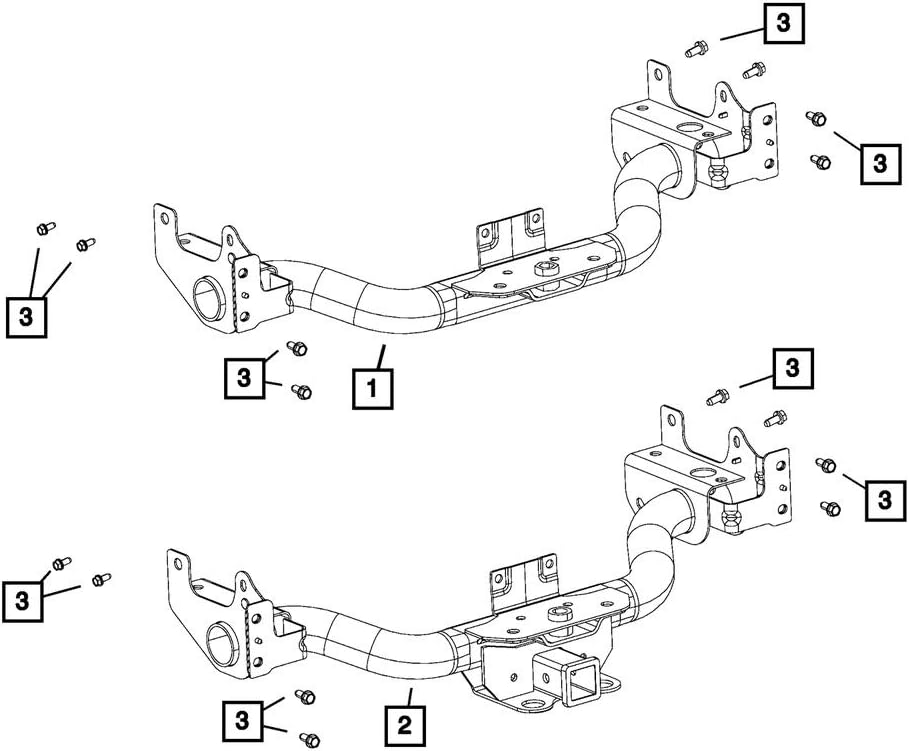 Mopar 55398274AD REC KIT TRAILER TOW