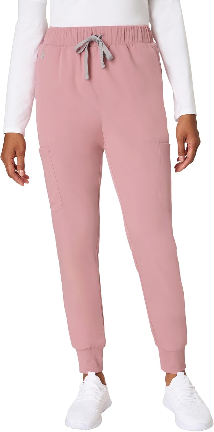Hanes Women's Premium Scrubs Joggers with Pockets, Comfort Fit Scrubs for Women, Nurse Essentials