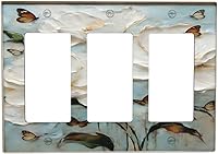 Vista 113 de Cubiertas Decorativas de Arte para Interruptores de Luz, Hojas de Otoño, Placa de Pared de Palanca Individual, Cubierta Decorativa de Interruptor