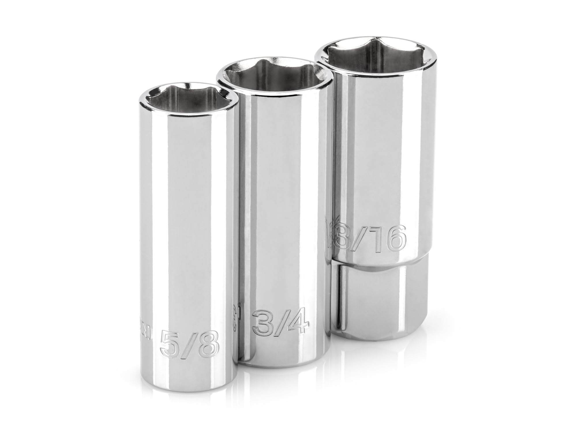 TEKTON 1/2 Inch Drive Spark Plug Socket Set, 3-Piece (5/8, 3/4, 13/16 in.) | SHD92035