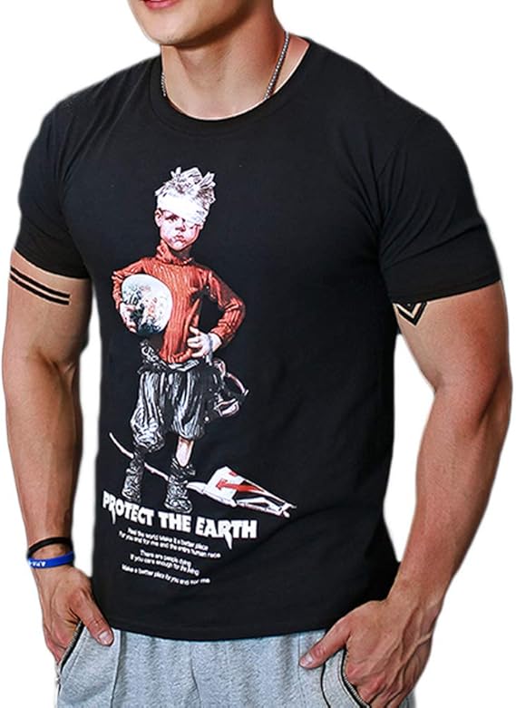 Amazon イラスト Tシャツ プロテクト アース スリムフィット 半袖 ちびt ピタt メンズ マッチョ メンズ マッチョ ラグジュアリー トレーニング 父の日 スポーツ ゴルフ Gtline Favolic ファボリック Tシャツ カットソー 通販 Amazon イラスト Tシャツ プロテクト アース スリムフィット 半袖 ちびt ピタt メンズ マッチョ メンズ マッチョ ラグジュアリー トレーニング 父の日 スポーツ ゴルフ Gtline Favolic ファボリック Tシャツ カットソー 通販
