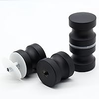 Vista 7 de Paquete de 2 manijas de puerta de cristal de ducha, perillas de acero inoxidable para puertas de ducha de doble cara, accesorios para puertas