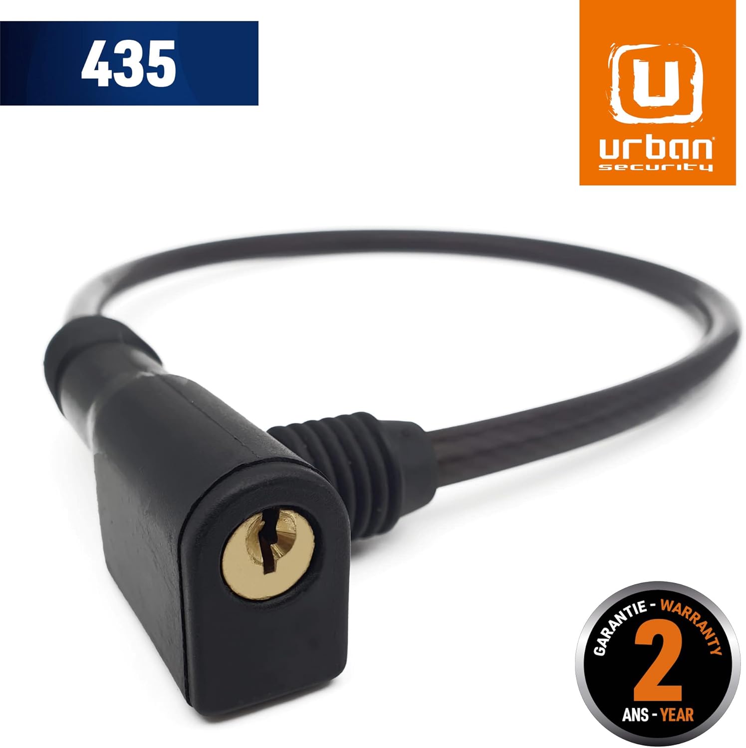 Kabelschloss Urban Security 435 d=9mm L=60cm